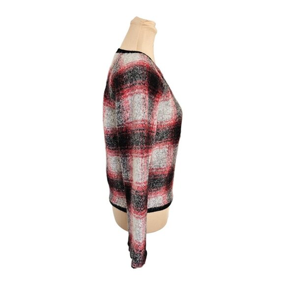 Scotch & Soda Wool, Needle and Passion Red Black Plaid Sweater Sz S P - Picture 5 of 11